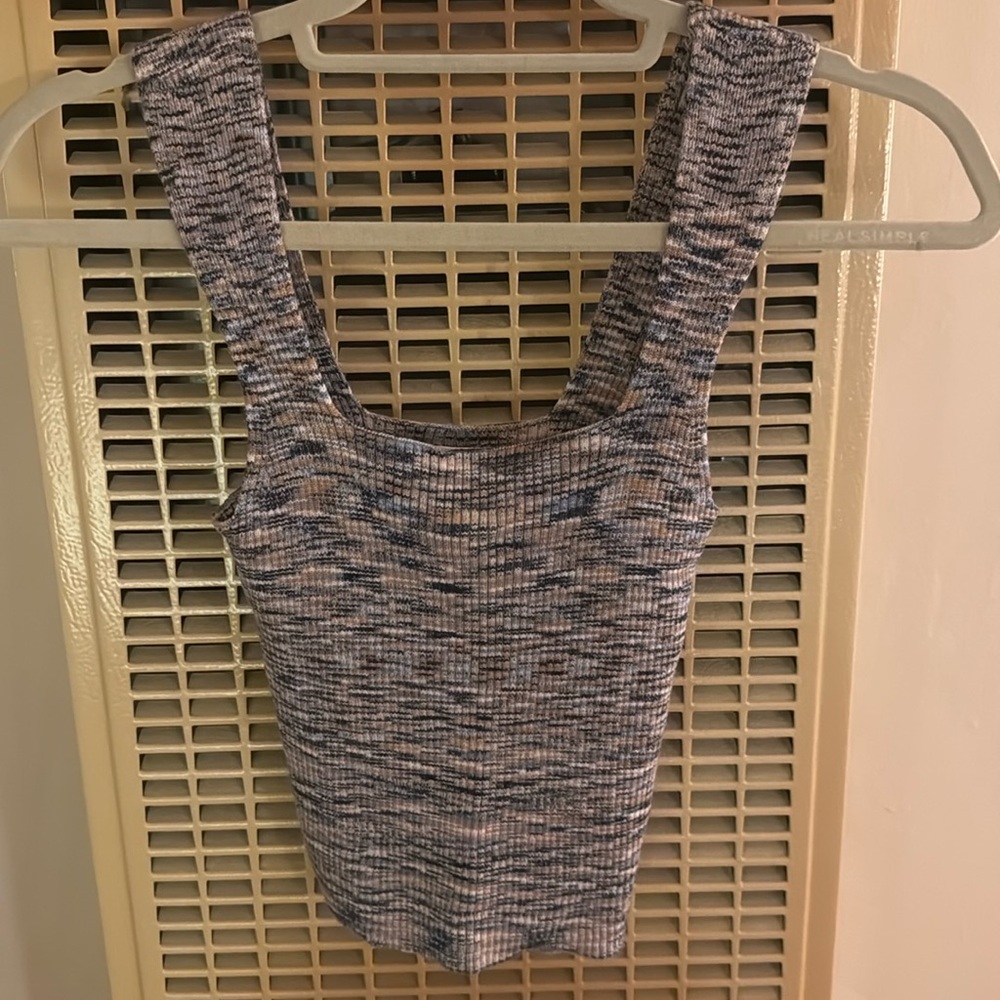 Abercrombie & Fitch Elevated Ribbed Squareneck Tank